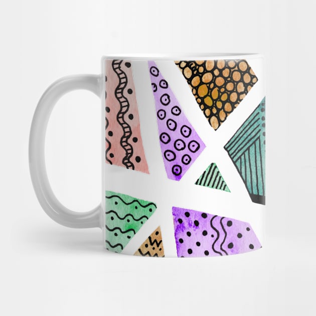 Geometric doodles - multicolor by wackapacka